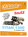 Bautz Mähdrescher TITAN 1300 & Perkins Motoren Typ 6.354 Bild- Bedienungsanleitung & Bild – Ersatzteilliste & Explosionszeichnungen - annoligno 1114